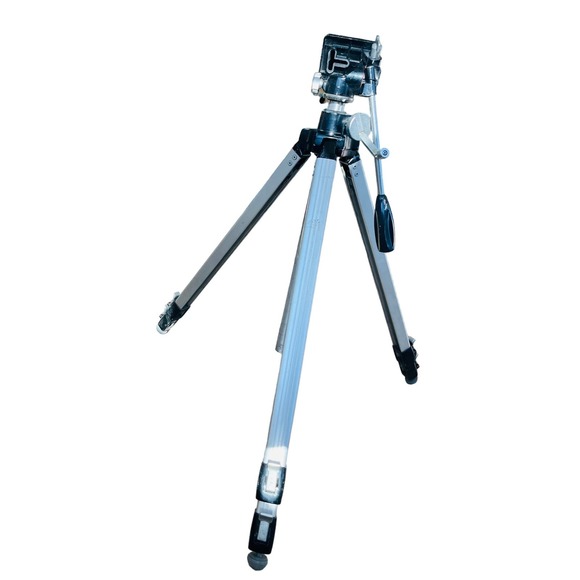 Vintage Deluxe Goldcrest 773LS Chrome Camera Tripod 50" - Picture 3 of 4